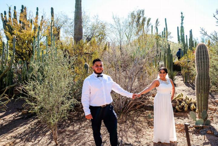 Phoenix Desert Botanical Garden Trailside Elopement